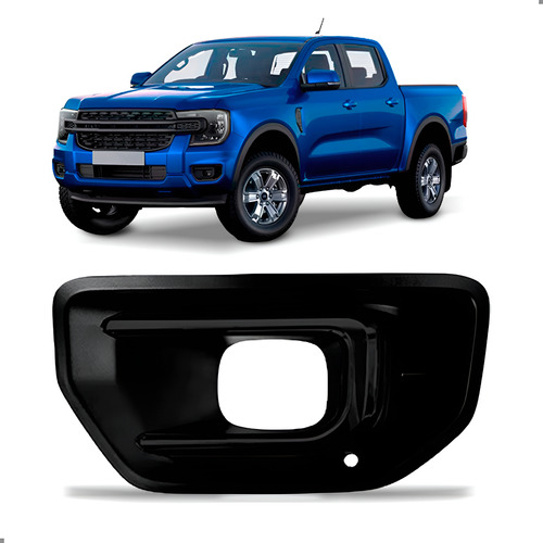 Grade Lateral Parachoque Dianteiro Para Ranger 2024 A 2025 Preto Esquerdo