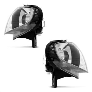 Par Farol Cromado Palio Celebration Aro Negro 2004 A 2013 Direito