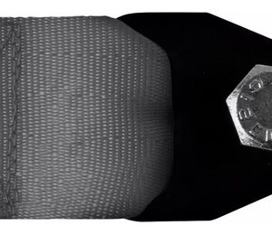 Tow Strap Hook Cinta Reboque Engate Parafusado Cor Cinza