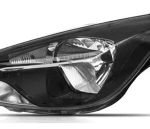 Kit Par Farol Ka 2015 A2018 Mascara Negra Com Friso Cromado Ambos Lados