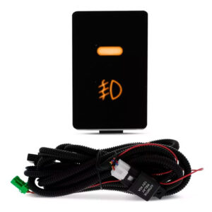 Kit Farol Milha Auxiliar Fit 2015 À 2017 Grade Friso Preto