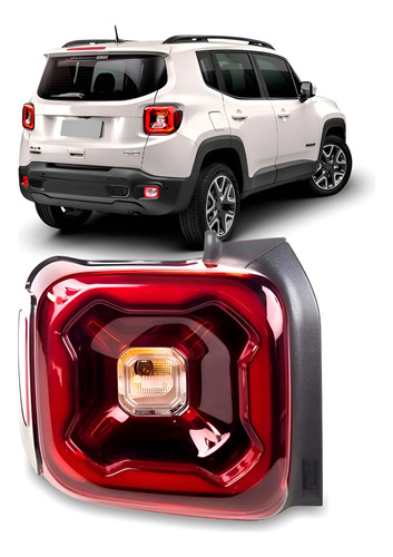 Lanterna Traseira Renegade Sport 2019 A 2021 C/led 1ª Linha Esquerdo