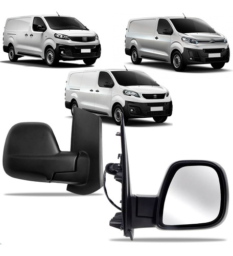 Par Retrovisor Expert Jumpy Scudo 2018 A 2024 Elétrico