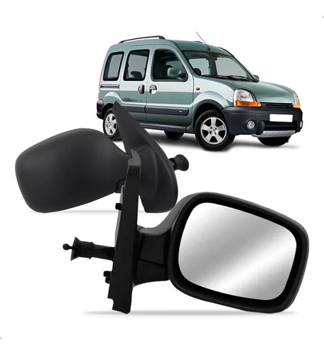 Par Retrovisor Kangoo Manual 2003 Até 2018