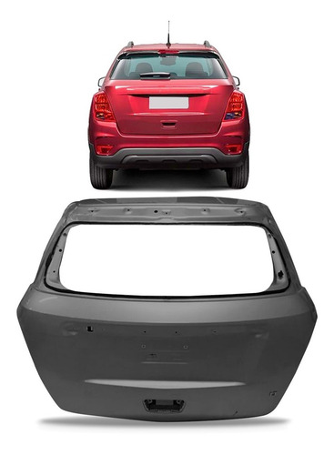 Tampa Traseira Tracker 2014 2015 16 2017 2018 2019 Promoção Cinza-escuro