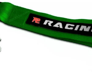 Tow Strap Hook Cinta Reboque Engate Parafusado Cor Verde