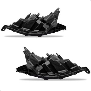 Par Carcaça Farol Dianteiro Livina 2009 A 2014 Com Regulador