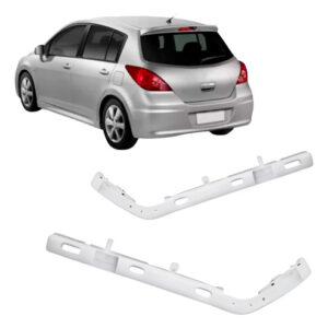 Par Suporte Parachoque Traseiro Para Tiida 2007 A 2010 Hatch