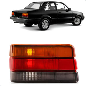 Lanterna Chevette 1987 A 1996 Fume Bronze 1ª Linha - Esquerdo - Tricolor