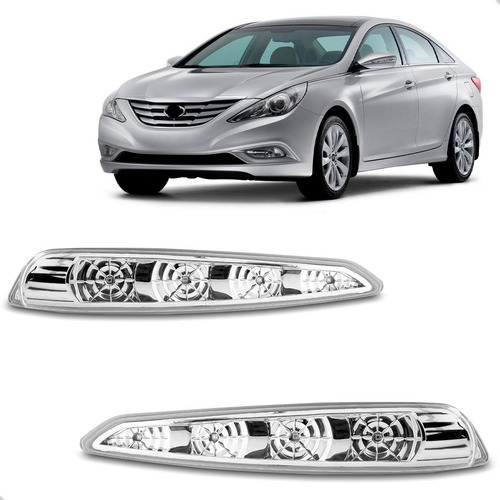 Par Sinaleira Retrovisor Para Hyundai Sonata 2011 Até 2014