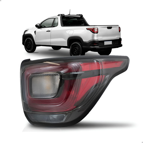 Lanterna Strada 2020 2021 2022 2023 Sem Led 1ª Linha - Direito - Vermelho