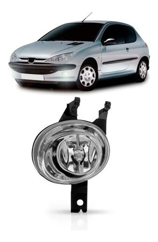 Farol Milha Auxiliar Peugeot 206 2004 A 2009 Bocão 1ª Linha - - Esquerda