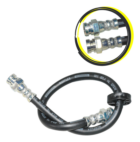 Flexivel De Freio Traseiro 430mm Fiorino 2005 Em Diante