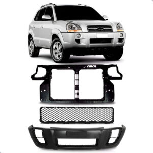 Kit Parachoque E Painel Mini Frente Para Tucson 05 Até 2015 Preto