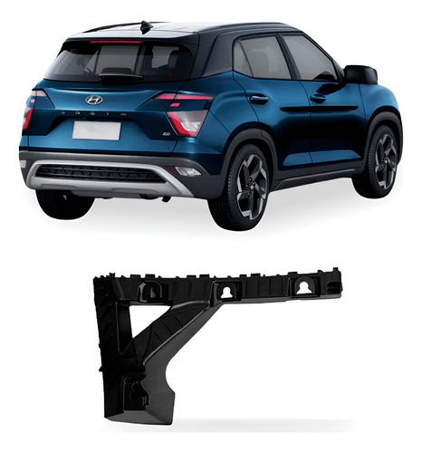 Suporte Guia Creta 2022 A 2024 Parachoque Traseiro Esquerdo