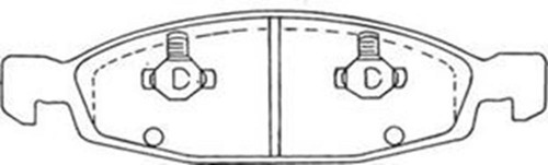 Pastilha Dianteira Grand Cherokee 3.1 4.0i 4.7i V8