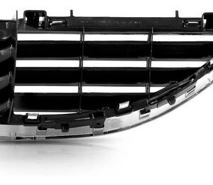 Par Tela Frontal Moldura Radiador Megane 2000/06 Aro Cromado