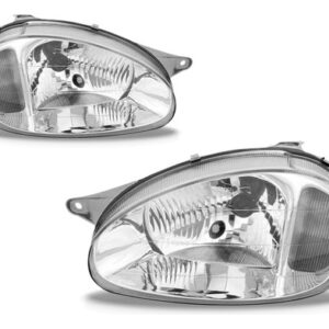 Kit Frente Parachoque Farol Corsa Classic 2000 Á 2009 - Preto