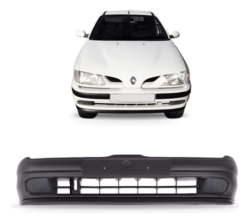 Parachoque Dianteiro Renault Megane 1996 A 1999 Novo Preto