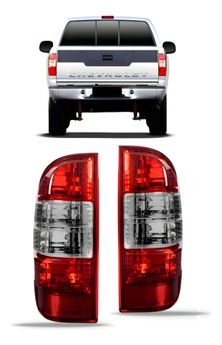 Lanterna Pickup S10 2009 A 2011 Bicolor Cristal 1ª Linha Direito