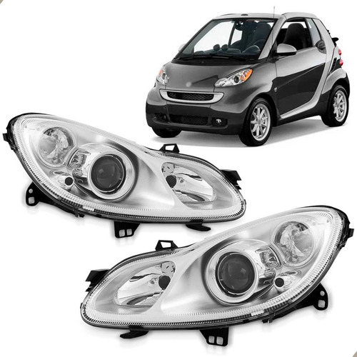 Par Farol Para Smart Fortwo 2007 08 09 10 11 2012 Eletrico