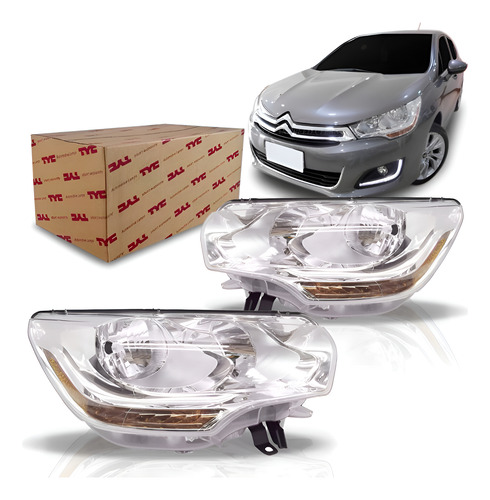 Par Farol Citroen C4 Lounge 2013 2014 2015 2016 Direito E Esquerdo