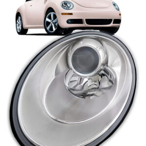 Farol New Beetle 2007 A 2012 Eletrico Sem Motor 1ª Linha - Esquerdo/motorista