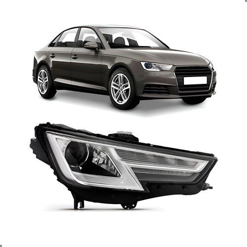 Farol Para A4 2017 2018 2019 Com Xenon 1ª Linha Direito/passageiro