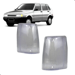 Par Lente Lanterna Dianteira Cristal Para Uno 1985 A 1990