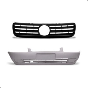 Kit Parachoque E Grade Para Santana 1999 2000 2001 A 2005 Preto Preto
