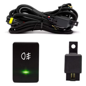 Kit Farol Milha Neblina Hilux 2016 À 2017 Com Aro Cromado Transparente