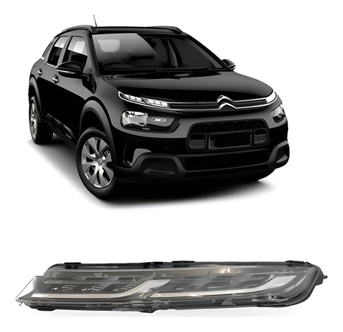Farol C4 Cactus 19 2020 21 22 23 2024 Superior Drl 1ª Linha Direito/passageiro