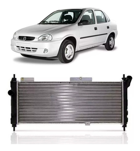 Radiador Corsa Classic 2002 A 2010 1.0/1.4/1.6 Com Ar Manual
