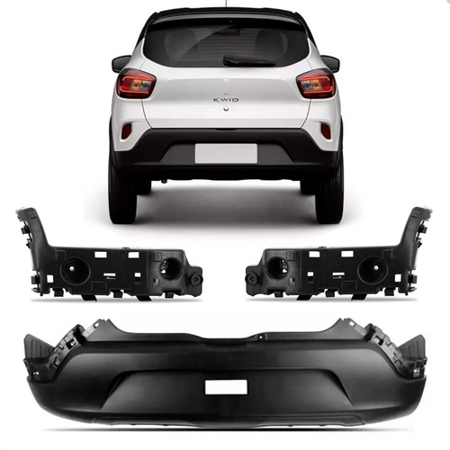Envolvente Para Renault Kwid 2017 A 2022 Traseiro Com Guias