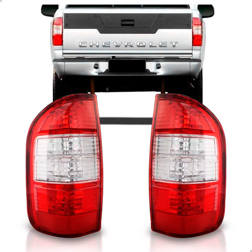 Par Sinaleira Traseira S10 2001 A 2009 Cristal
