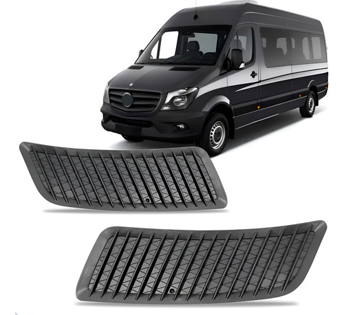 Par Tela Frontal Churrasqueira Parabrisa Sprinter 12 A 2019 Preto