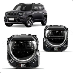 Par Farol Para Renegade 2022 2023 A 2025 Full Led Com Reator Ambos Lados