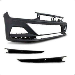 Kit Parachoque Virtus E Polo 2017 A 2020 C/farois Milha Novo Preto