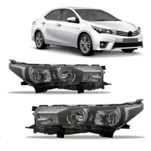 Par Farol Corolla 2014 A 2016 Manual Elétrico Led C/ Xênon