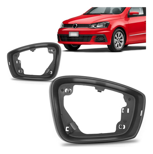 Par Aro Retrovisor Furo Sinaleira Gol G6 Gold Last Ed 13/23 Preto