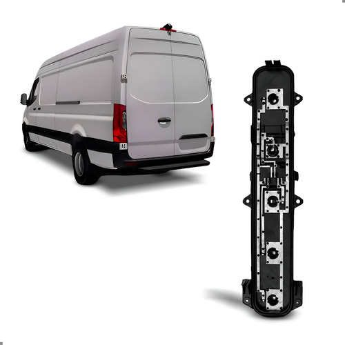 Circuito Lanterna Traseira Para Iveco 2020 A 2025 Esquerdo/motorista Preto