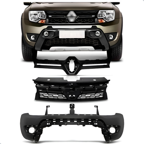 Envolvente Dianteiro Duster Oroch 2016 A 2020 1a Linha  Preto