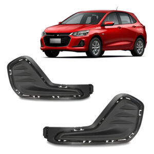 Par Moldura Milha Onix Plus Lt 2020 A 2023 S/furo Milha Preto