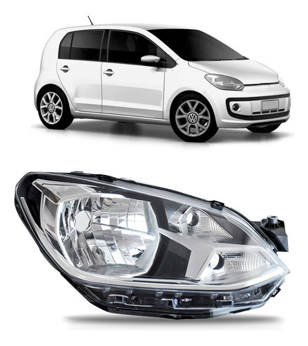 Farol Up 2017 2018 2019 Friso Cinza 1ª Linha Direito/passageiro