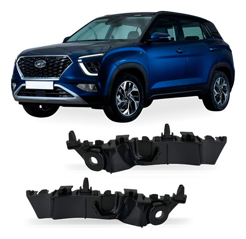 Par Suporte Guia Creta 2022 A 2024 Parachoque Dianteiro