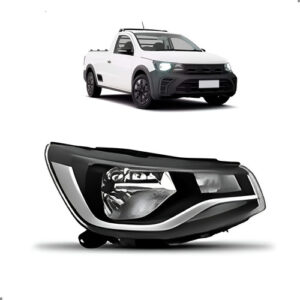 Farol Saveiro 2023 2024 2025 Cromado 1ª Linha Direito/passageiro