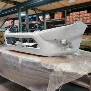 Parachoque Dianteiro Hilux 2016 A 2018 Cabine Simples Avaria Branco