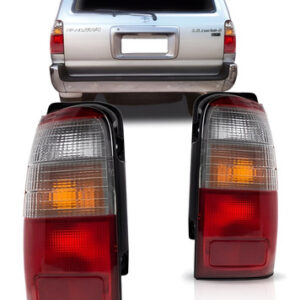 Par Sinaleira Traseira Hilux Sw4 2001 02 03 04 2005 Bicolor Vermelho