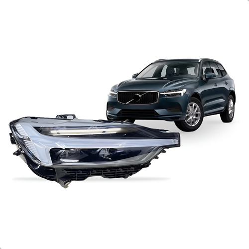Farol Para Volvo Xc60 18 19 2020 2021 2022 Com Led 1ª Linha - Direito/passageiro
