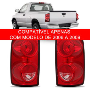 Par Sinaleira Traseira Dodge Ram 2005 06 07 08 09 2010 2011